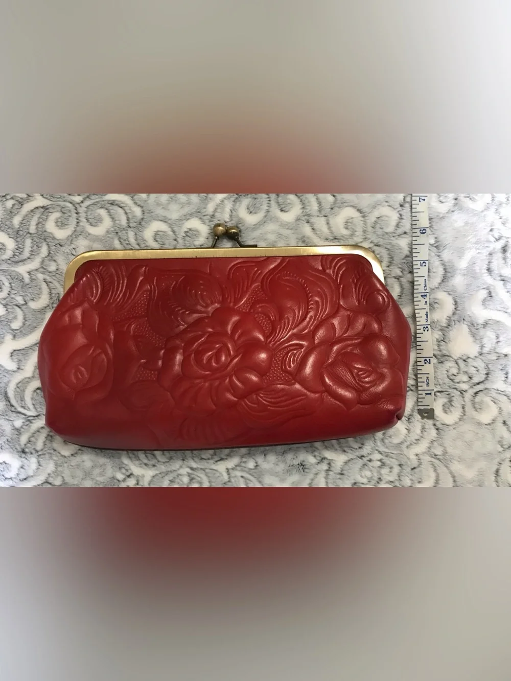 Patricia Nash Burgundy Clutch Bag